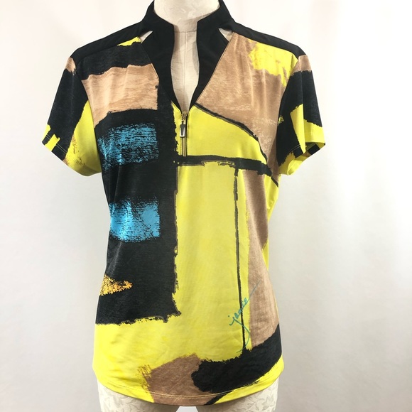 Jamie Sadock Tops - Jamie Sadock Women's Short Sleeve Golf Top size L